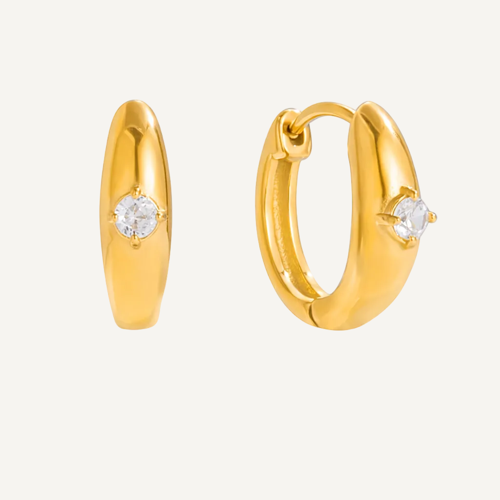 Everyday | Brinco Argola com ponto de Luz