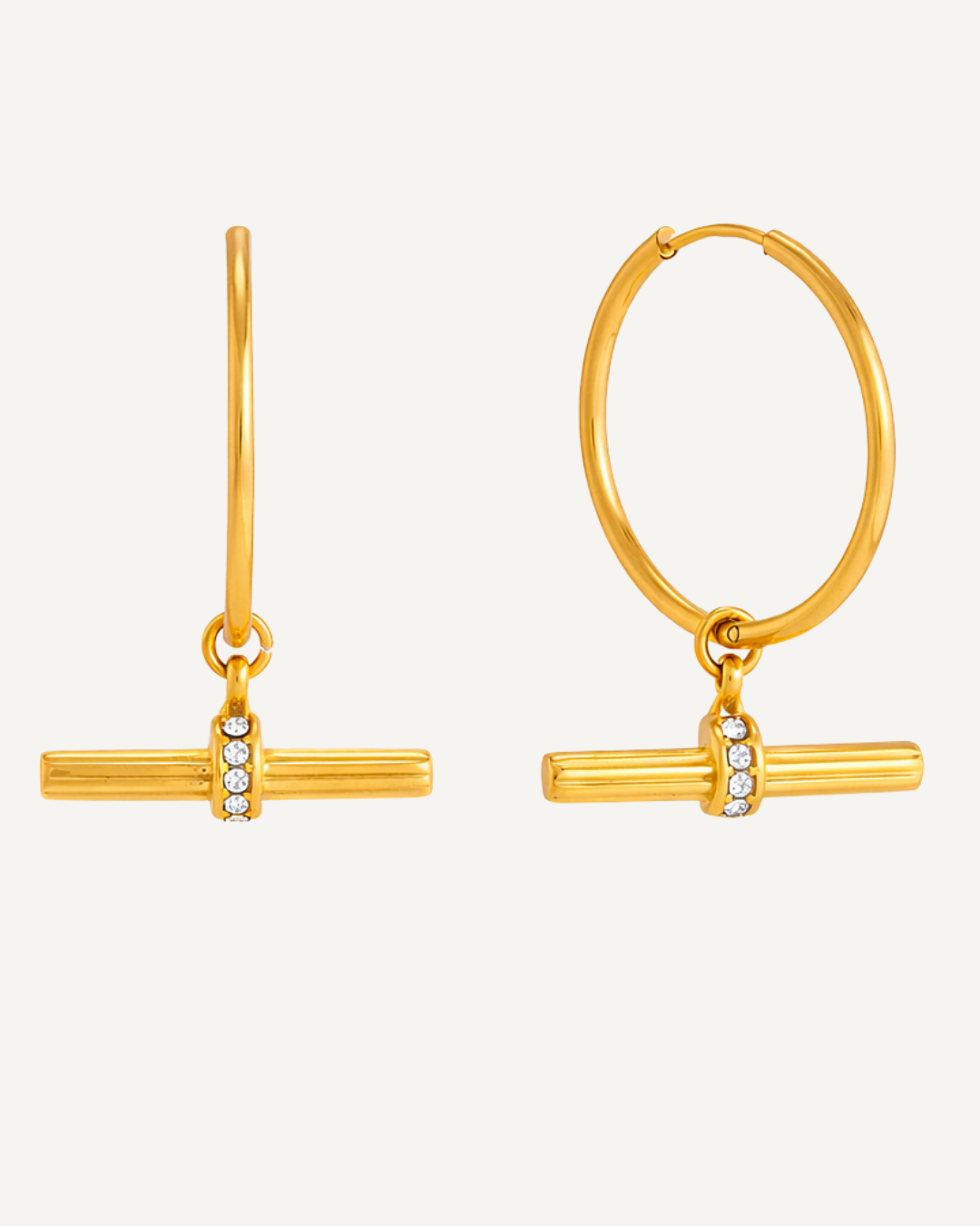 Everyday | Brinco e Colar T-bar Dueto