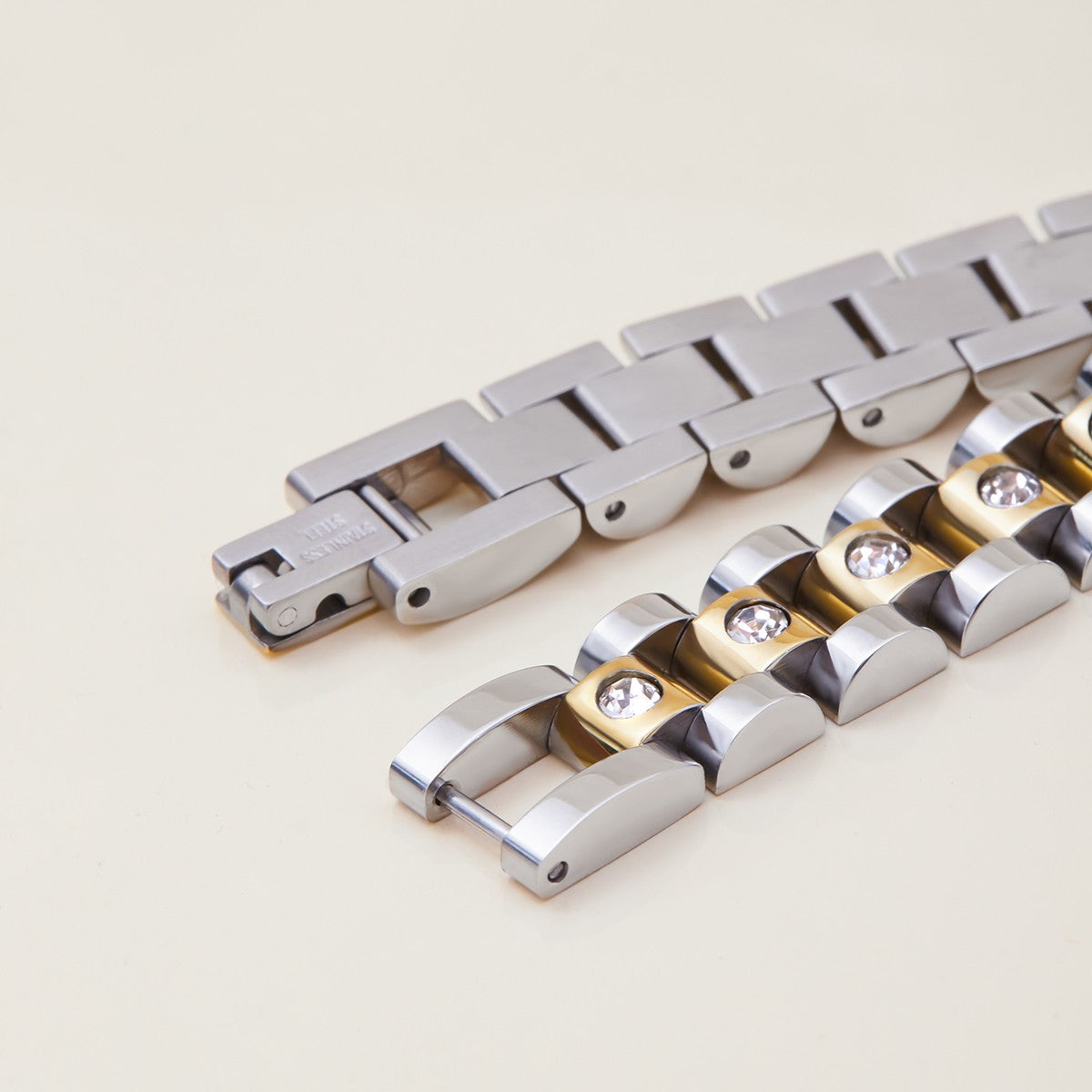 Everyday | Pulseira Bracelete Milano Prata e Ouro